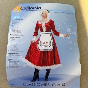 Classic Mrs. Claus Costume size XXL Never Worn! 🎄